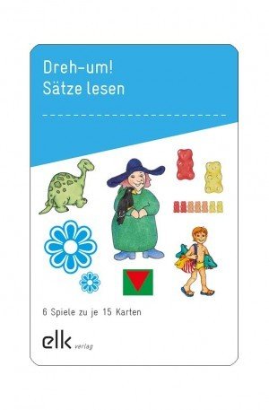 elk 2399 ; Dreh um! Sätze lesen - 6 Kartenspiele zu je 15 Karten 2./3. Klasse