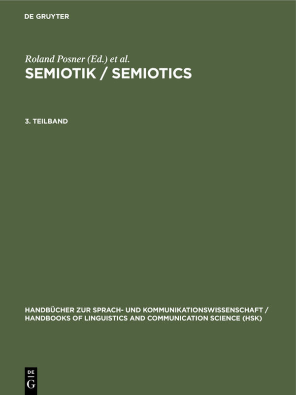 Semiotik 3.Teilband