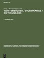 Wörterbücher / Dictionaries / Dictionnaires. 2. Teilband