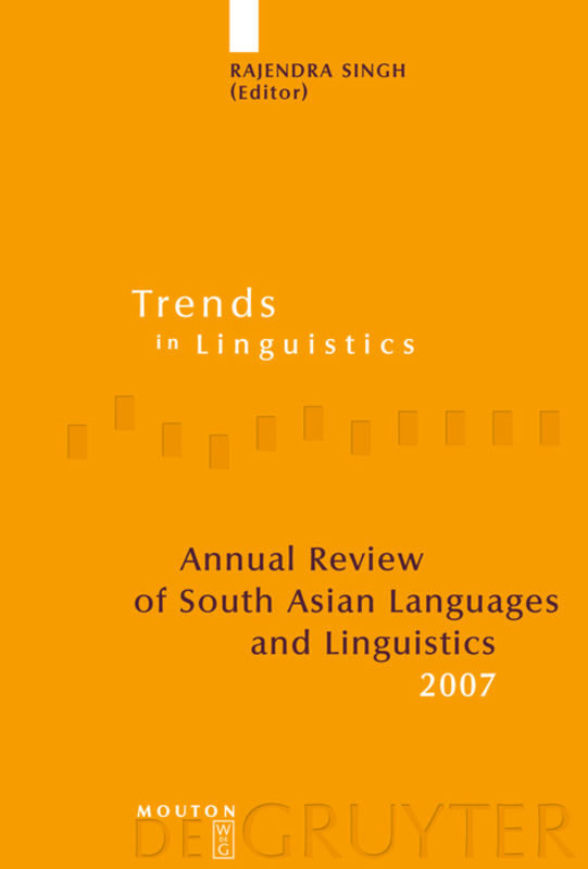 Annual Review of South Asian Languages and Linguistics