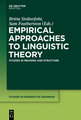 Empirical Approaches to Linguistic Theory