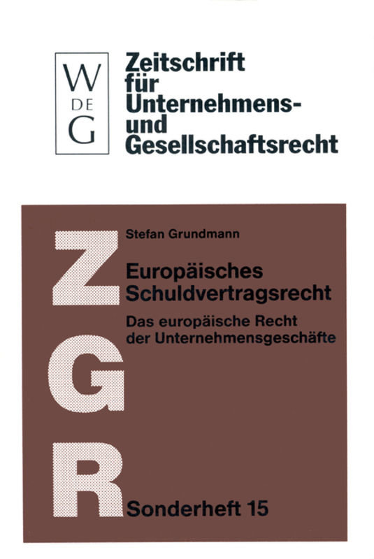 Europäisches Schuldvertragsrecht