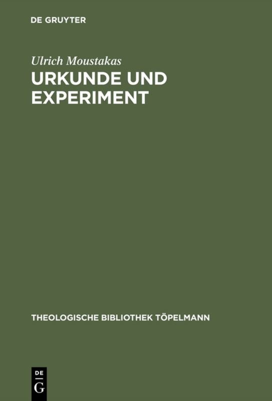 Urkunde und Experiment