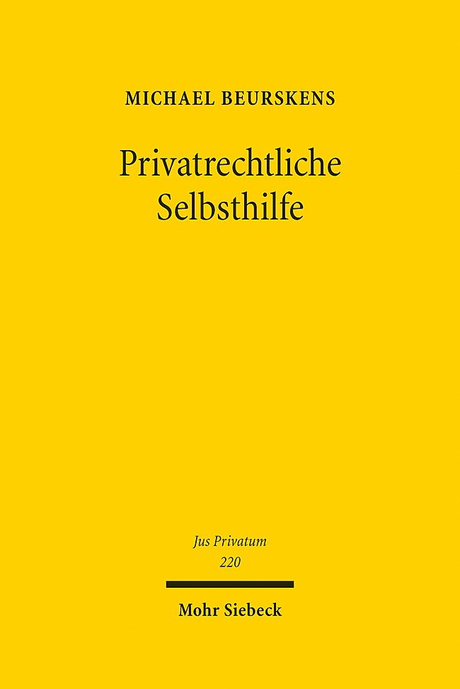 Privatrechtliche Selbsthilfe