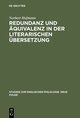 Redundanz und Äquivalenz in der literarischen Übersetzung