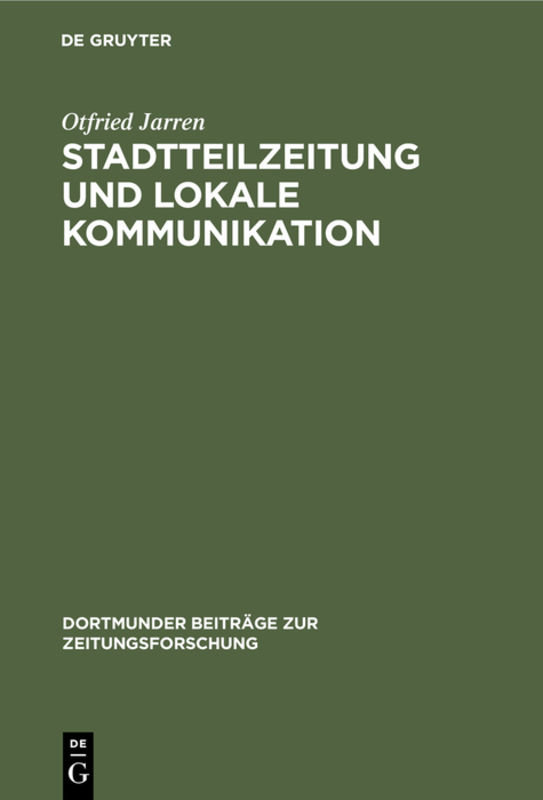 Stadtteilzeitung und lokale Kommunikation