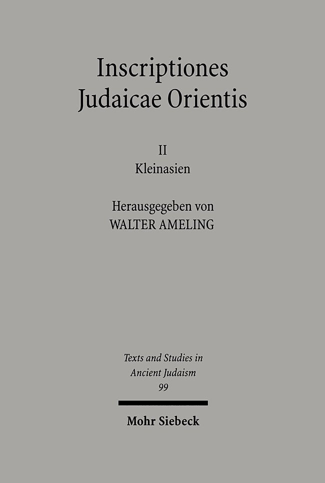 Inscriptiones Judaicae Orientis