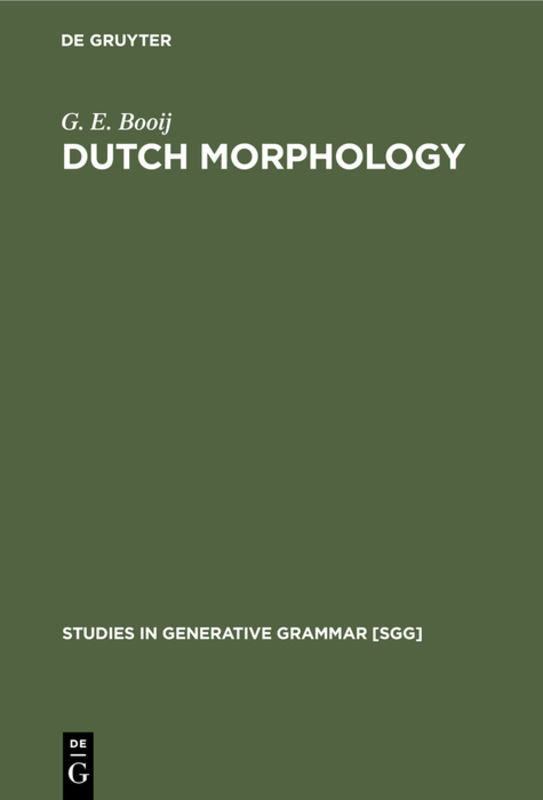 Dutch Morphology