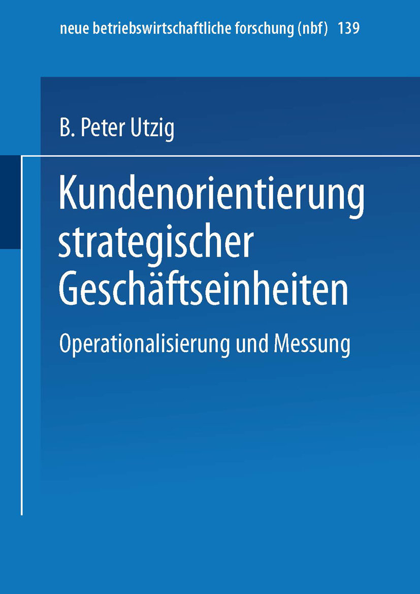 Kundenorientierung strategischer Geschäftseinheiten