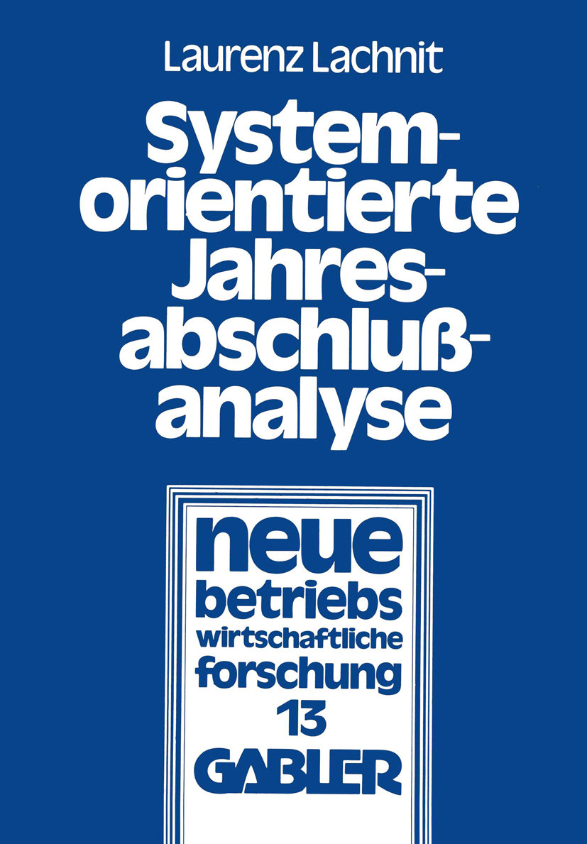 Systemorientierte Jahresabschlußanalyse