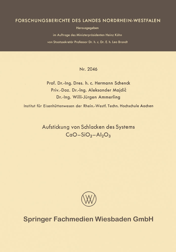 Aufstickung von Schlacken des Systems CaO-SiO2-Al2O3