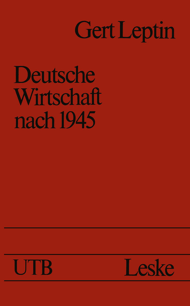 Deutsche Wirtschaft nach 1945