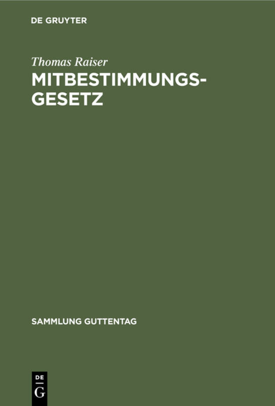 Mitbestimmungsgesetz