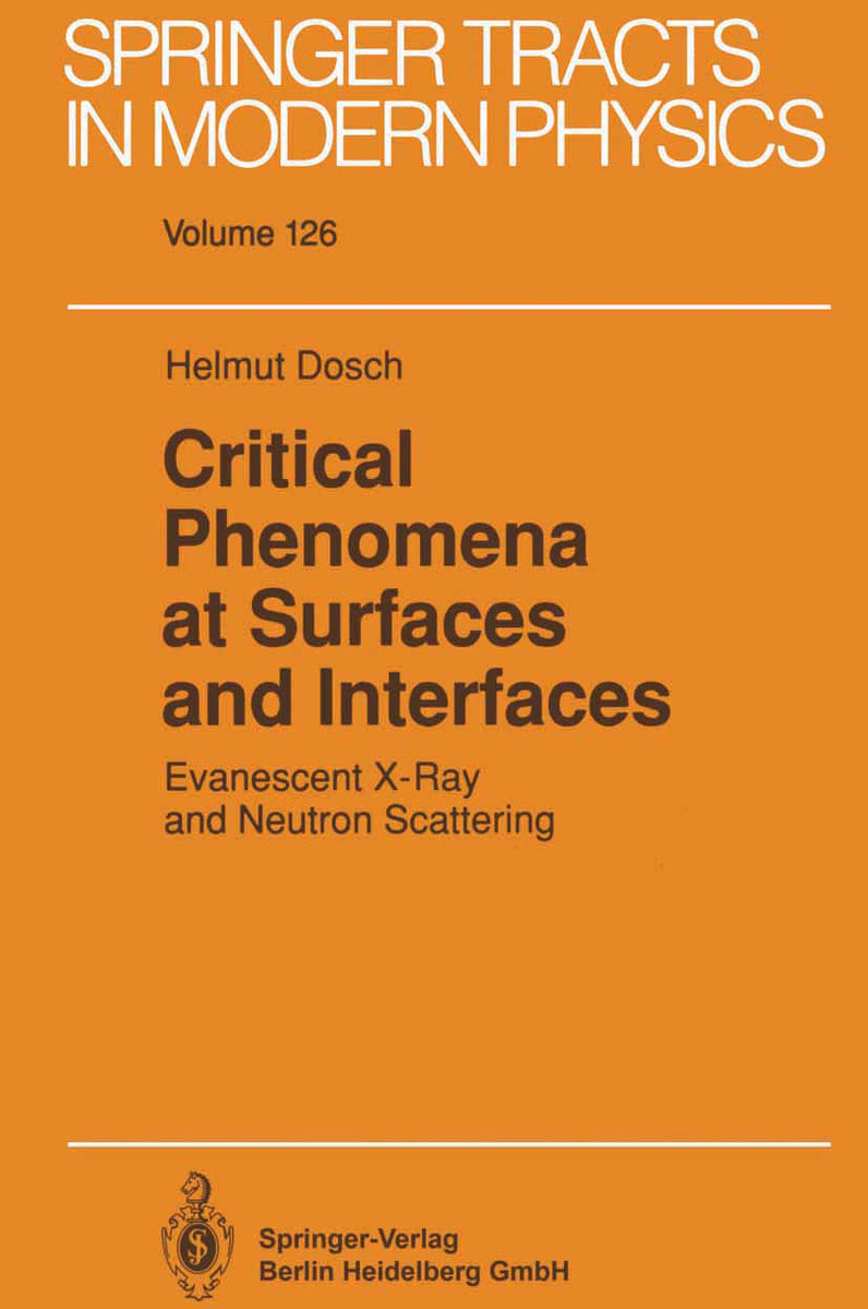 Critical Phenomena at Surfaces and Interfaces