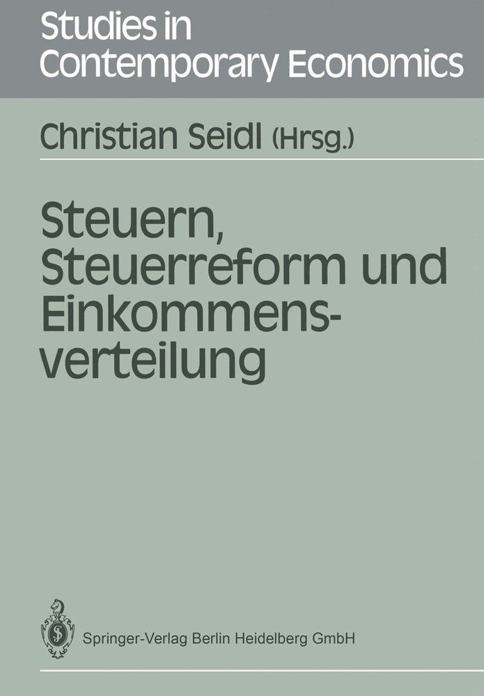 Steuern, Steuerreform und Einkommensverteilung