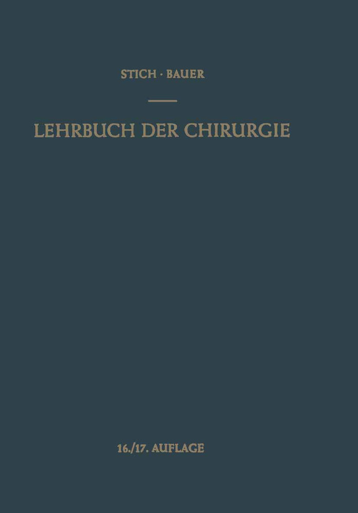 Lehrbuch der Chirurgie