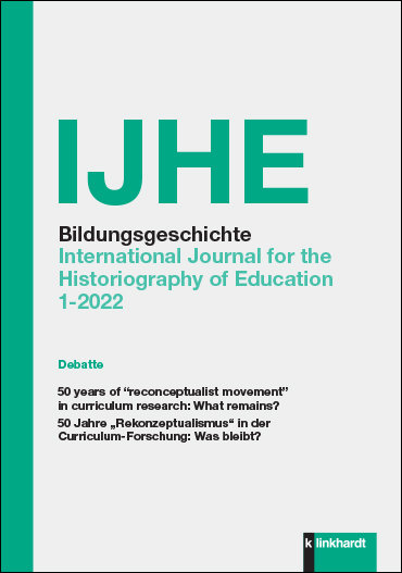 IJHE Bildungsgeschichte - International Journal for the Historiography of Education