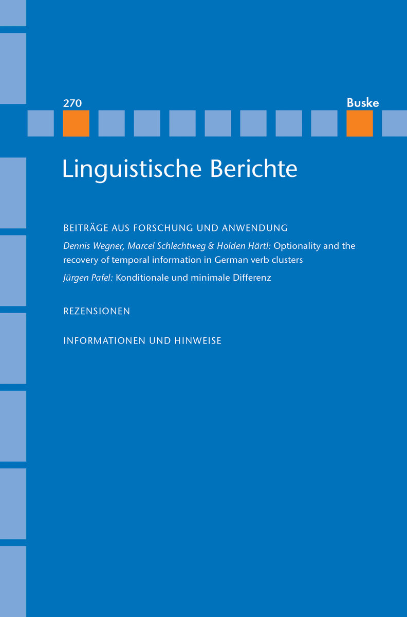 Linguistische Berichte Heft 270