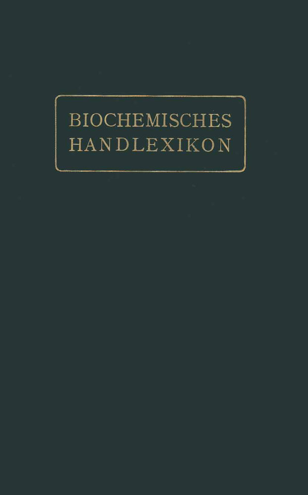 Biochemisches Handlexikon