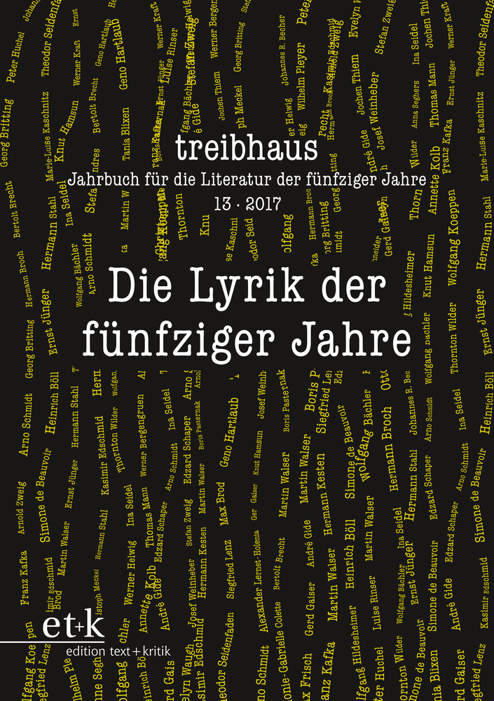 Die Lyrik der fünfziger Jahre