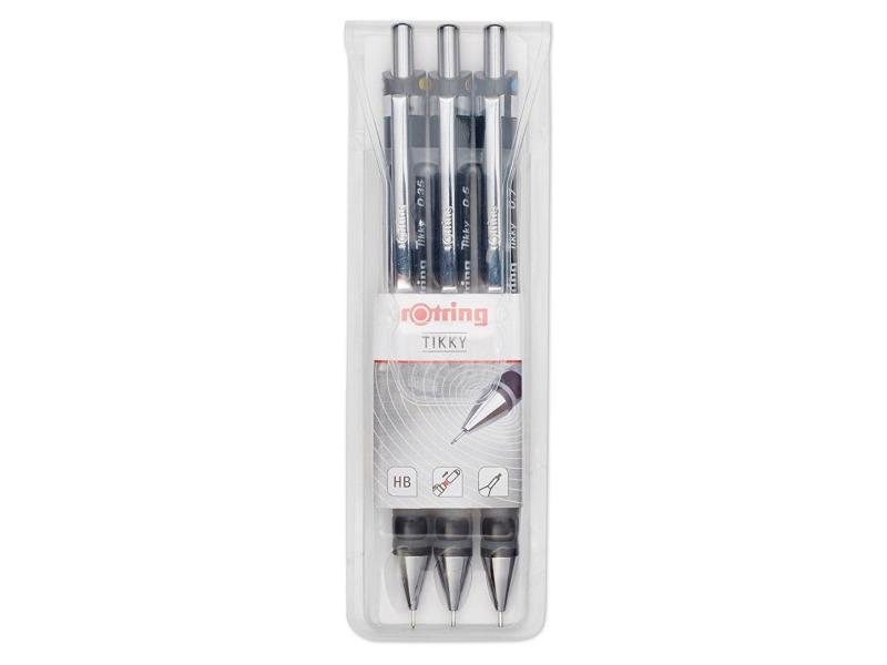 Fachmaterial - Druckbleistift Rotring TIKKY, 3er-Set 0,35/0,5/0,7 mm S0801310