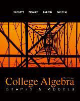 College Algebra: Graphs and Models