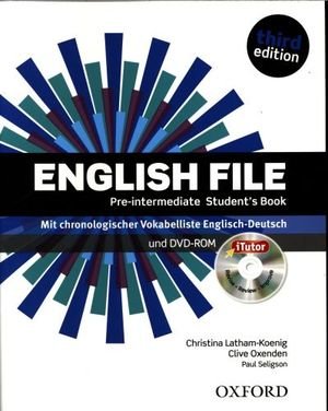 English File Pre-intermediate, 3rd ed., Student's Book with German Wordlist and iTutor