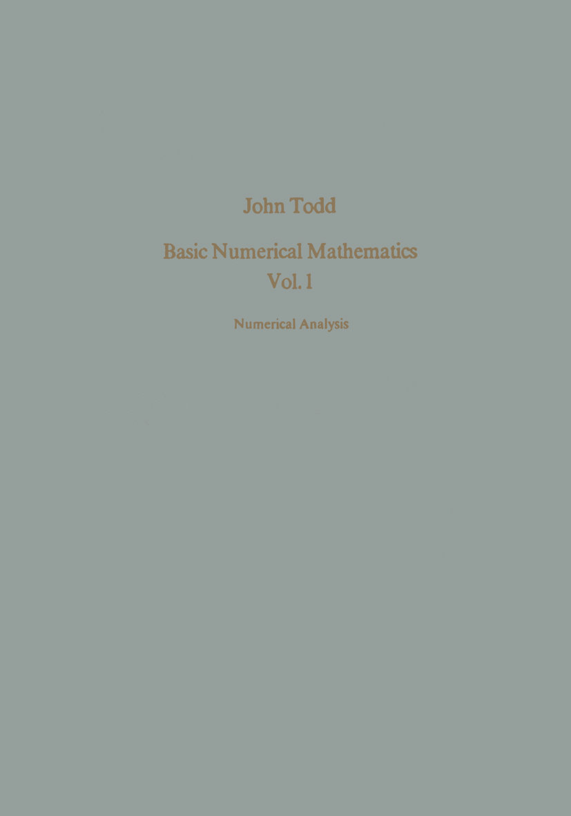 Basic Numerical Mathematics