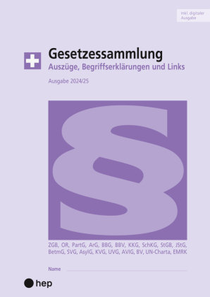 Gesetzessammlung 2024/2025 (Ausgabe A4) (Print inkl. E-Book Edubase, Neuauflage