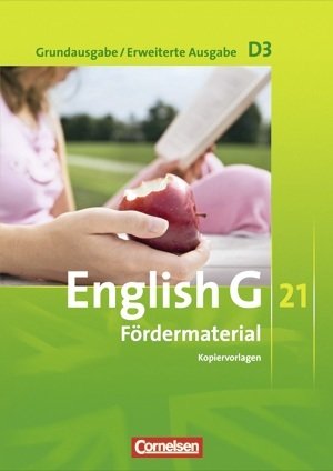 English G 21, Grundausgabe D/Erweiterte Ausgabe D, Band 3: 7. Schuljahr, Fördermaterial, Kopiervorlagen - 7. KlasseOberschule Klassen 5/7-10, Gemeinschaftsschule Klassen 5-10,