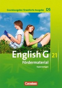 English G 21, Grundausgabe D/Erweiterte Ausgabe D, Band 5: 9. Schuljahr, Fördermaterial, Kopiervorlagen