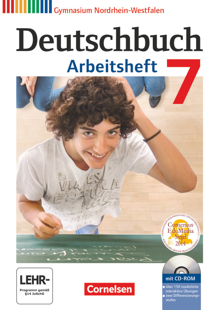 Deutschbuch Gymnasium, Nordrhein-Westfalen, 7. Schuljahr, Arbeitsheft mit Lösungen und Übungs-CD-ROM