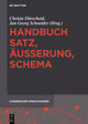 Handbuch Satz, Äußerung, Schema