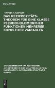 Das Reziprozitätstheorem für eine Klasse pseudoholomorpher Funktionen mehrerer komplexer Variabler