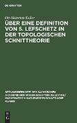 Über eine Definition von S. Lefschetz in der topologischen Schnittheorie