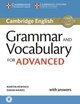 Grammar and Vocabulary for Advanced