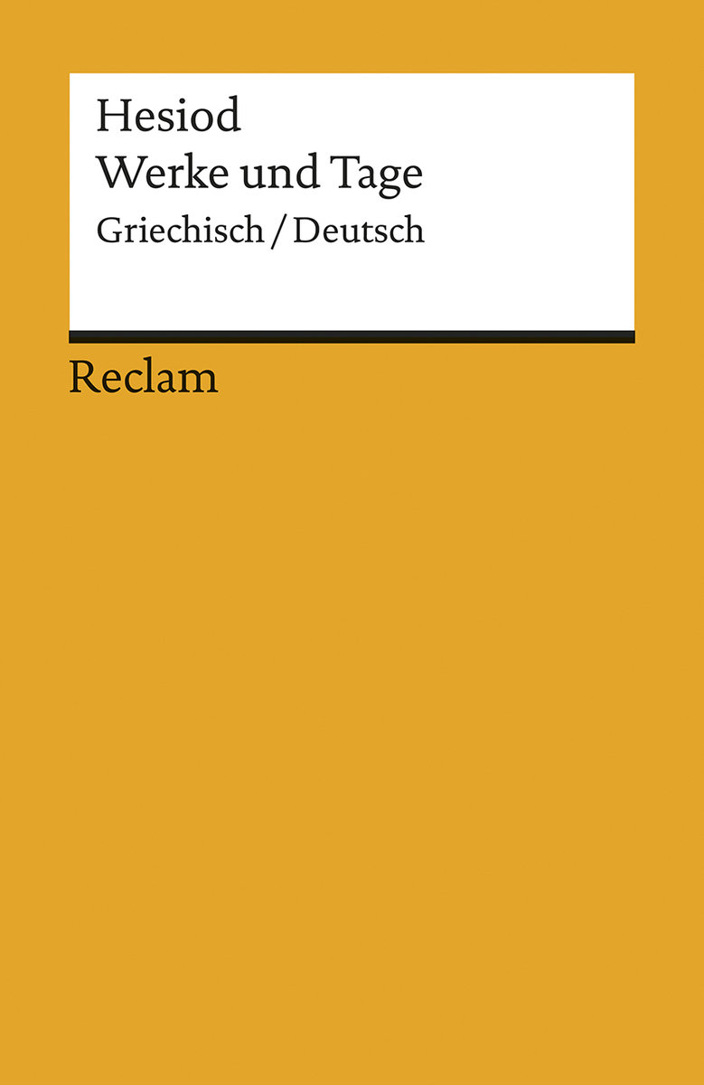 Hesiod. Werke und Tage (Griechisch/ Deutsch)