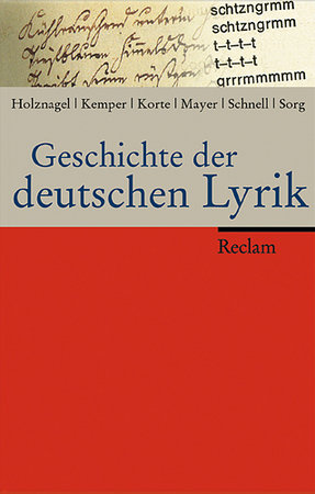 Geschichte der deutschen Lyrik