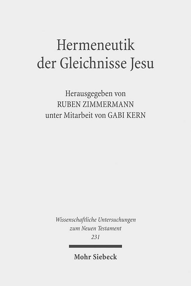 Hermeneutik der Gleichnisse Jesu