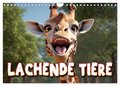 Lachende Tiere (Wandkalender 2025 DIN A4 quer), CALVENDO Monatskalender