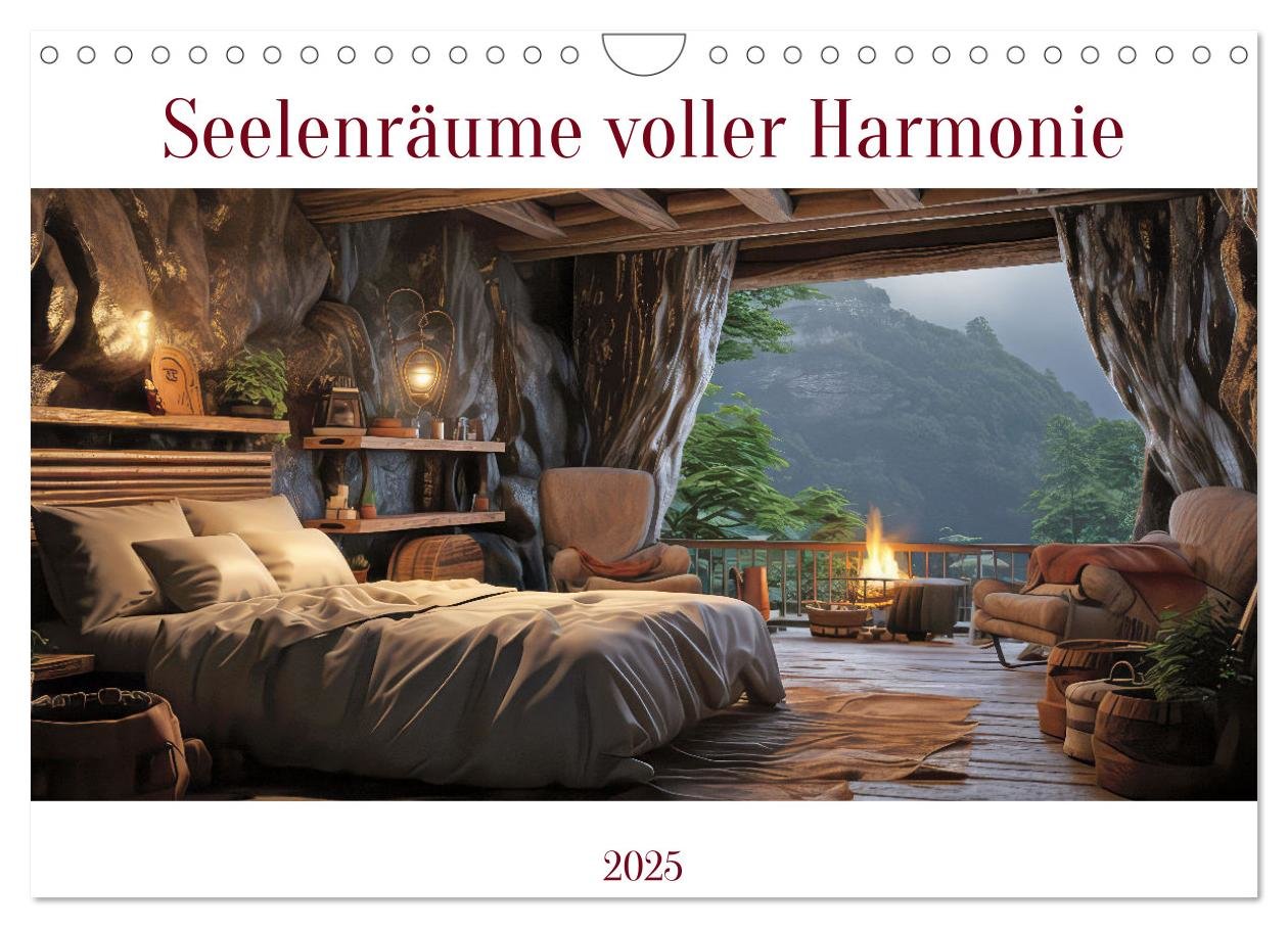 Seelenräume voller Harmonie (Wandkalender 2025 DIN A4 quer), CALVENDO Monatskalender