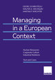 Managing in a European Context