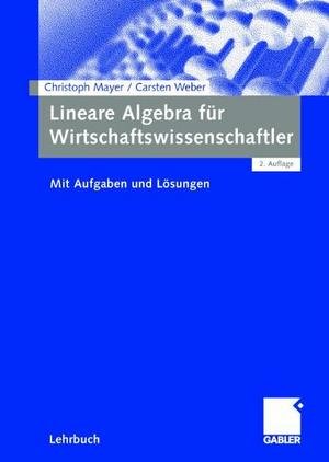 Lineare Algebra für Wirtschaftswissenschaftler