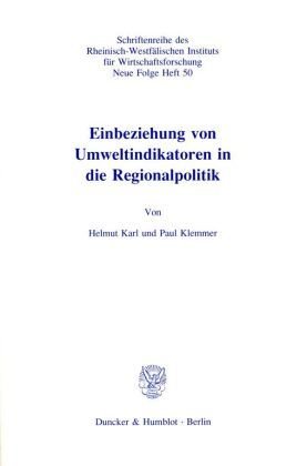 Einbeziehung von Umweltindikatoren in die Regionalpolitik