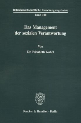 Das Management der sozialen Verantwortung.