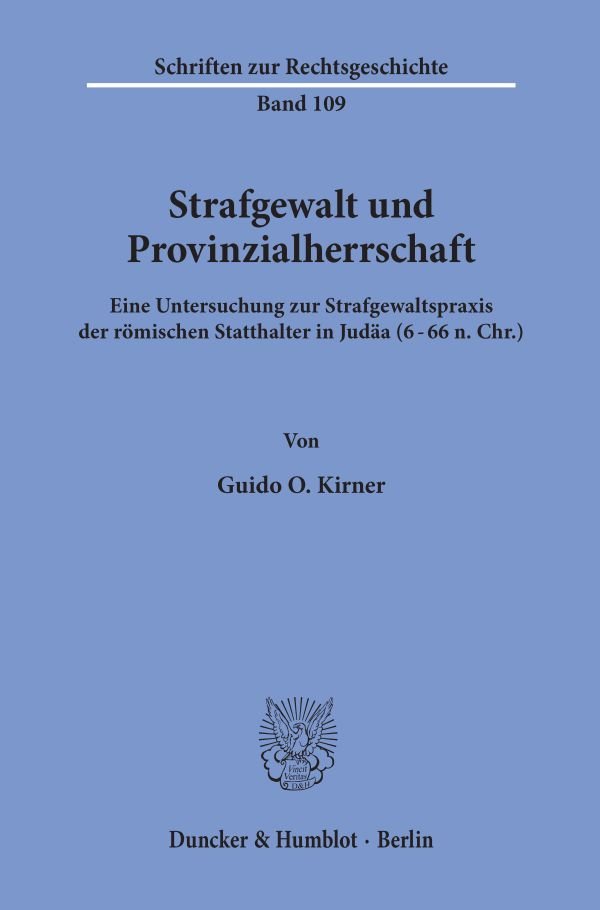 Strafgewalt und Provinzialherrschaft