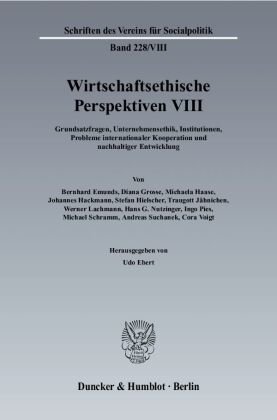 Wirtschaftsethische Perspektiven VIII.