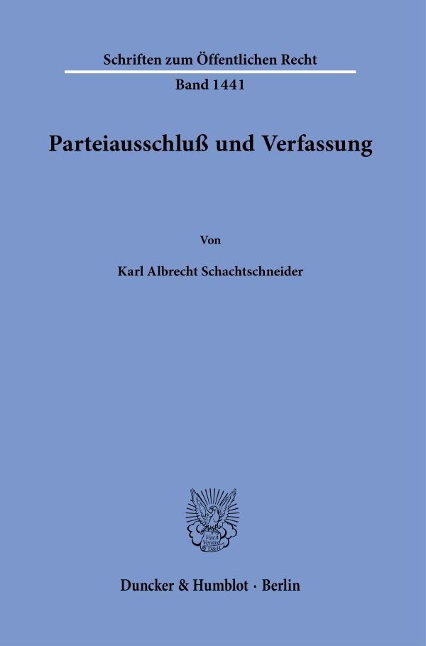 Parteiausschluß und Verfassung