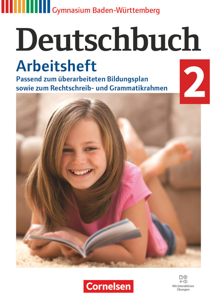 Deutschbuch Gymnasium, Baden-Württemberg - Bildungsplan 2016, Band 2: 6. Schuljahr, Arbeitsheft mit interaktiven Übungen online (Neubearbeitung 2024), Mit Lösungen