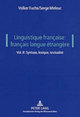 Linguistique française: français langue étrangère